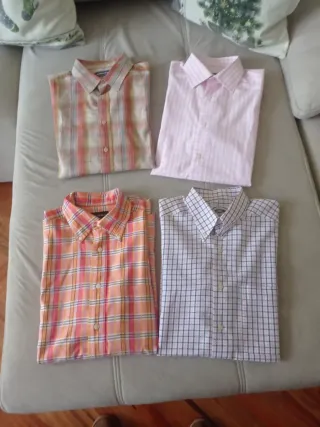 Lote 4 Camisas Caballero Manga larga y corta