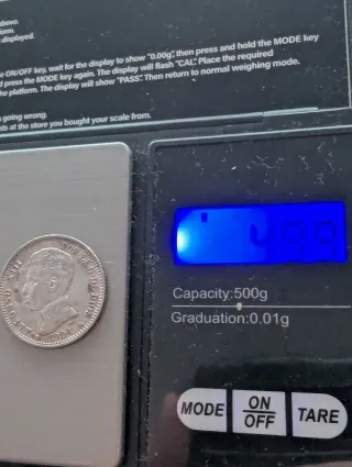 Alfonso XIII 1 peseta 1904 plata