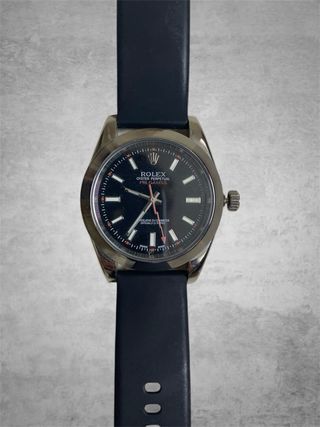 Rolex Milgauss Reloj Negro y Plateado