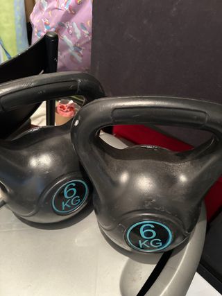2 Mancuernas Kettlebell 6 kg