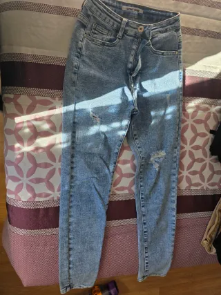 Jeans push up azules