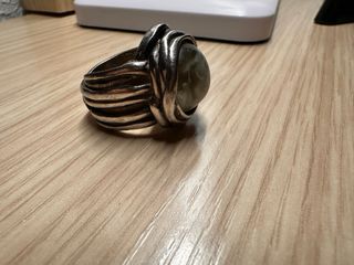 Anillo plata con piedra multicolor