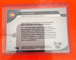 Tarjeta Topps Now Jesús Rodríguez España U21