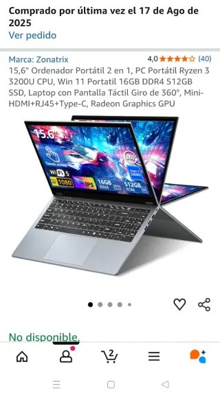 Portátil Táctil Nuevo