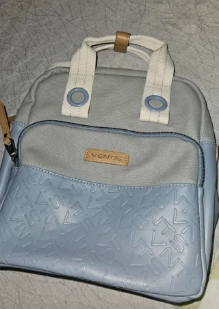Mochila Ventis Gris y Azul