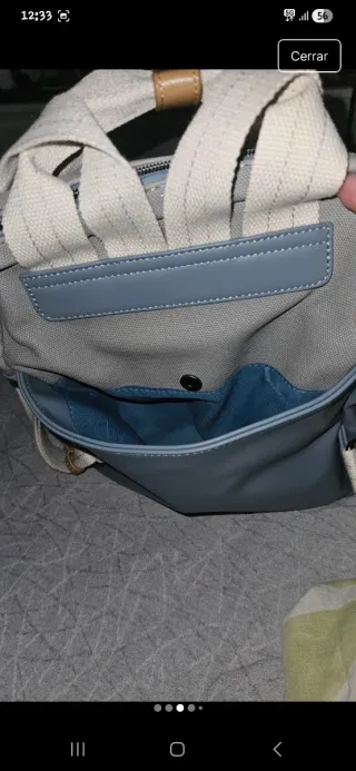 Mochila Ventis Gris y Azul