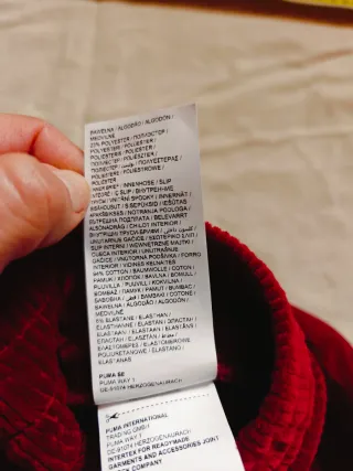 Falda pantalón Puma roja