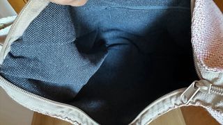 Bolso De La Mur rosa y blanco