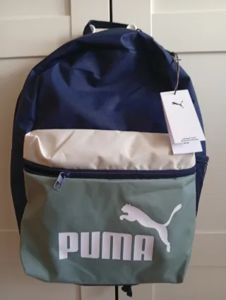 Mochila Puma azul y verde