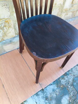 Conjunto 5 Sillas Antiguas de Madera