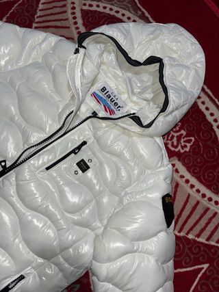 Piumino blauer bianco trapuntato