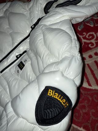 Piumino blauer bianco trapuntato