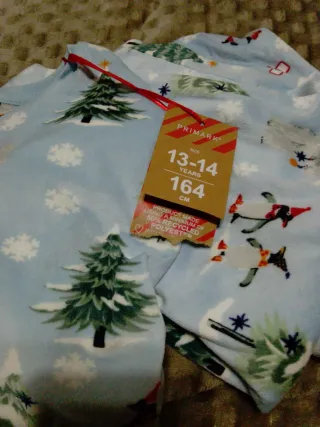 Pijama Navideño Primark Niños 13-14 Años