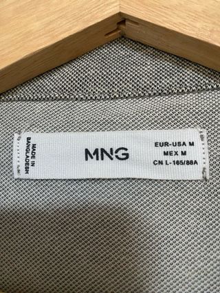 Jersey Mango Gris Media Cremallera