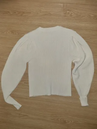 JERSEY ZARA PUNTO BEIGE TALLA S