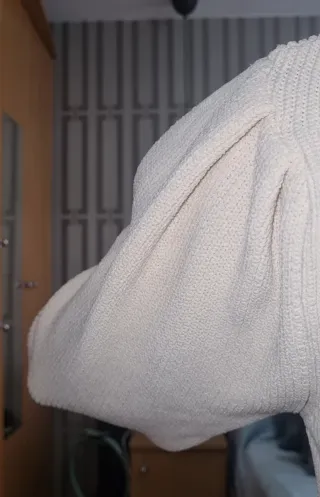 JERSEY ZARA PUNTO BEIGE TALLA S