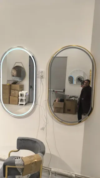 Espejo LED Oro, Plata para maquillaje o estetica,