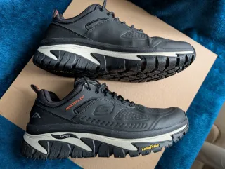 Zapatillas Skechers Road Walker Hombre Negras