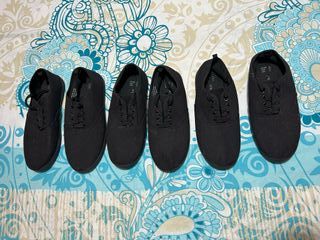 3 Pares Zapatos Negros Sin Estrenar