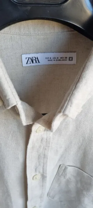 Camisa Zara Lino Talla S