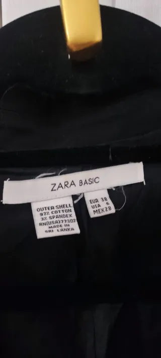 Chaqueta Zara Negra Mujer