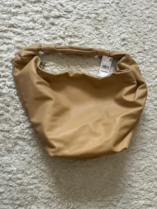 Bolso Piel Mango Camel Sin Estrenar