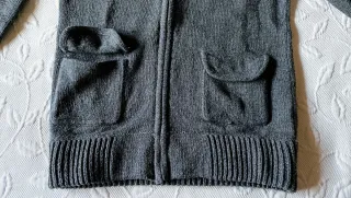 Chaqueta Lana Corte Inglés Talla S-M Gris