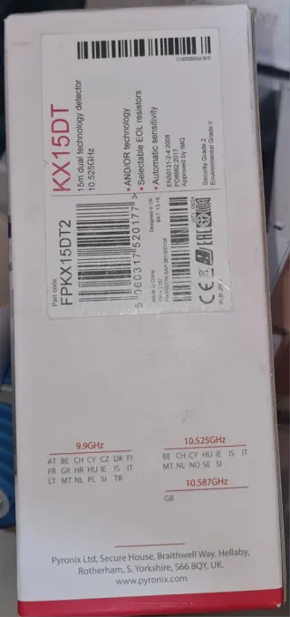 Detector Volumétrico PIR Cableado KX15DT