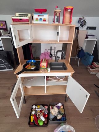 Cocinita IKEA DUKTIG Madera + Accesorios