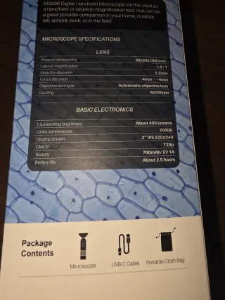 Microscopio Digital Portátil