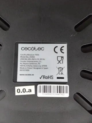 Freidora de Aire Cecotec 7,6L