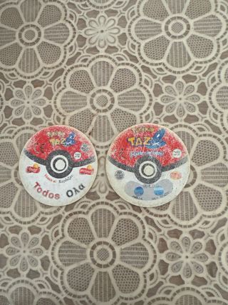 Tazo Pokémon Ash y Pikachu