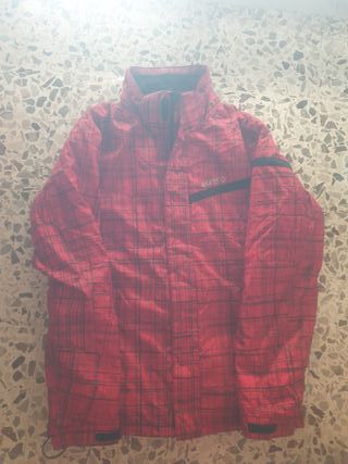 Giacca da neve Etirel rossa a quadri