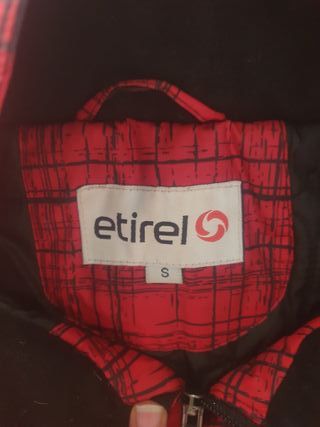 Giacca da neve Etirel rossa a quadri