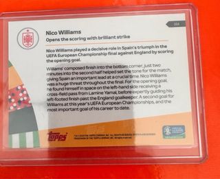 Nico Williams Topps Now Euro 2024