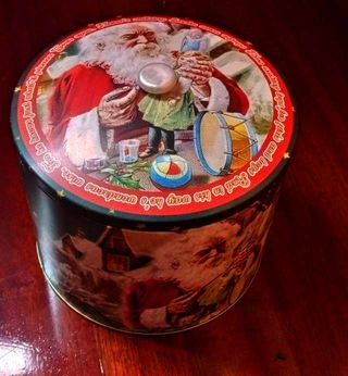Caja de metal Panettone Navidad