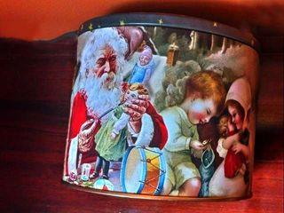 Caja de metal Panettone Navidad