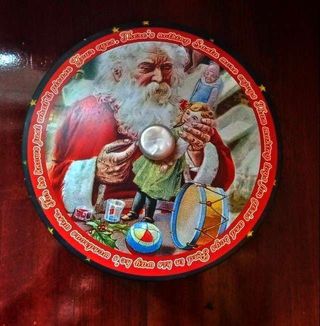 Caja de metal Panettone Navidad