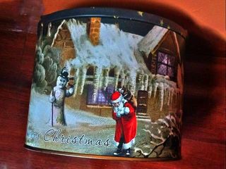 Caja de metal Panettone Navidad