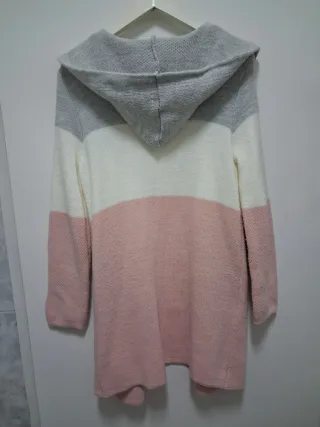Chaqueta de punto con capucha talla única