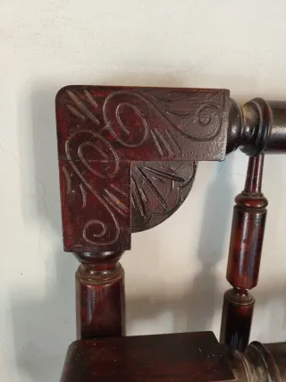 Cama madera antiguos tallados