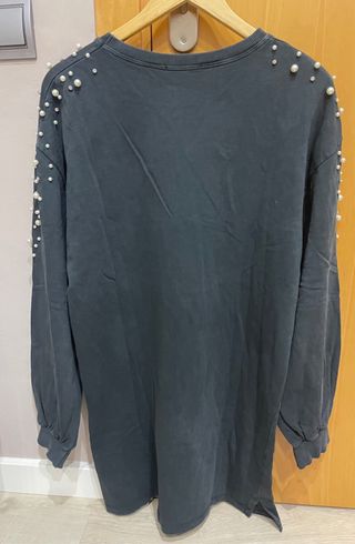 Vestido sudadera Bershka perlas