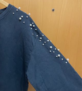 Vestido sudadera Bershka perlas