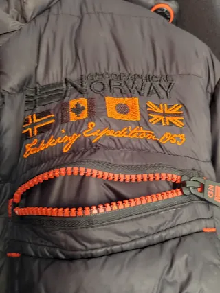 Norway Geographical Giubbotto Uomo Nero Arancione