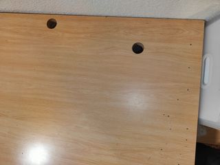 Escritorio grande madera con cajonera