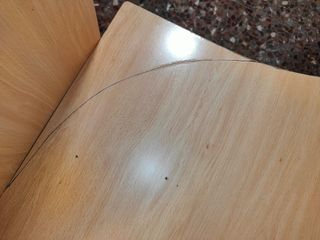 Escritorio grande madera con cajonera