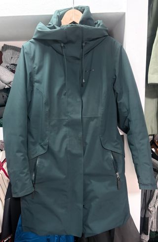 Abrigo Térmico mujer verde oscuro talla L