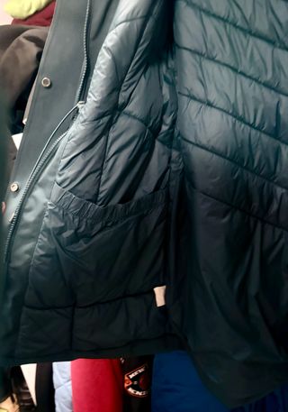 Abrigo Térmico mujer verde oscuro talla L