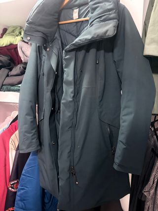 Abrigo Térmico mujer verde oscuro talla L