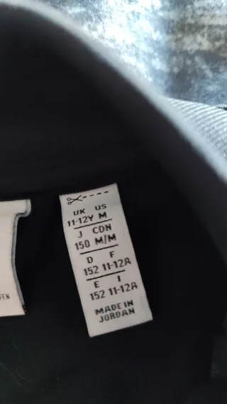 Chaqueta Adidas Negra Niño talla 11/12 años(152cm)